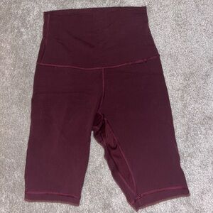 Lululemon Maroon Biker Short 8”